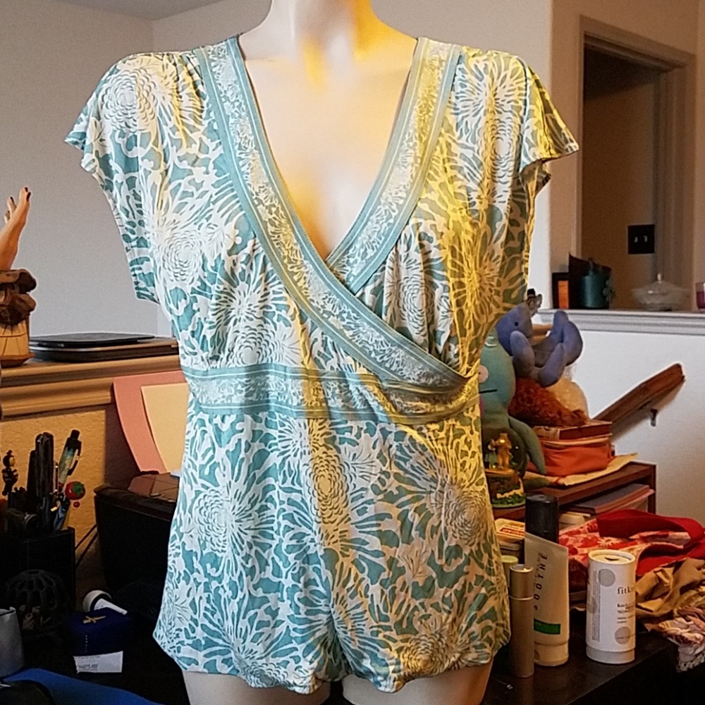 NEW Banana Republic brand SILK blouse size XL